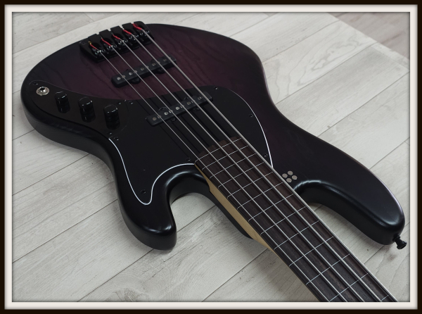 Preview: Sandberg California II TT5 passiv Fretless, Open Pore Violetburst